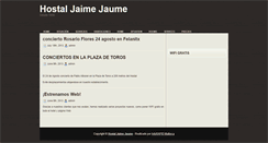 Desktop Screenshot of hostaljaimejaume.com