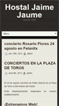 Mobile Screenshot of hostaljaimejaume.com