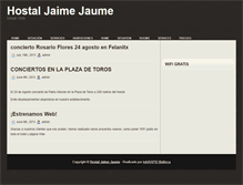 Tablet Screenshot of hostaljaimejaume.com